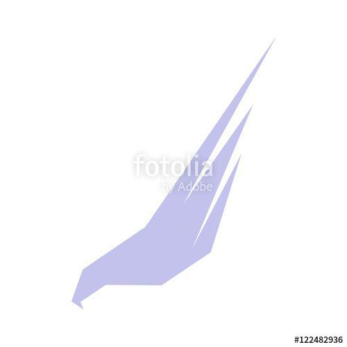 Airline Falcon Logo - Isolated abstract violet color eagle, hawk of falcon silhouette logo