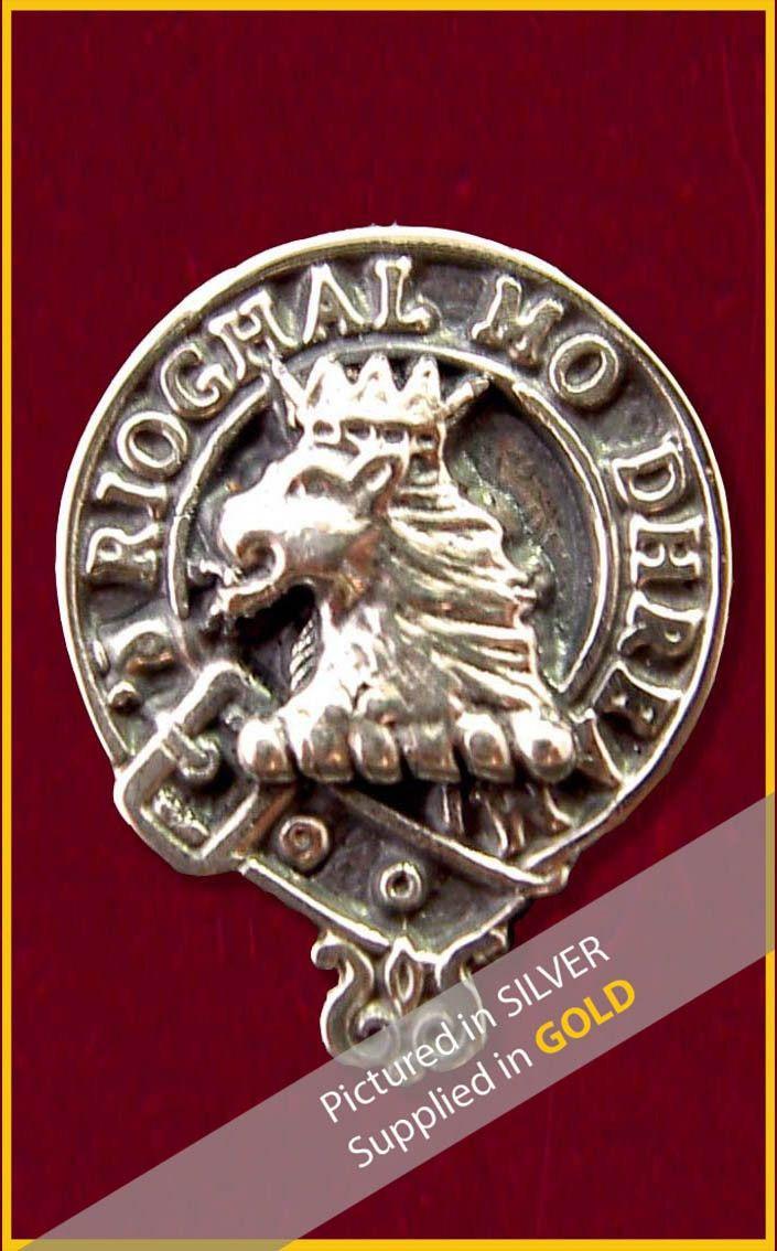 Golden Clan Logo - Clan Crest Gold Tie Pin | CLAN by Scotweb