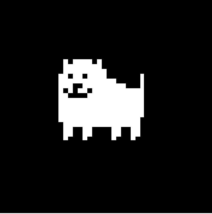 Sprite Square Logo - Here's a coloured Annoying Dog sprite! : Undertale