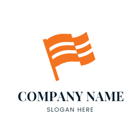 Orange Flag Logo - Free Flag Logo Designs. DesignEvo Logo Maker