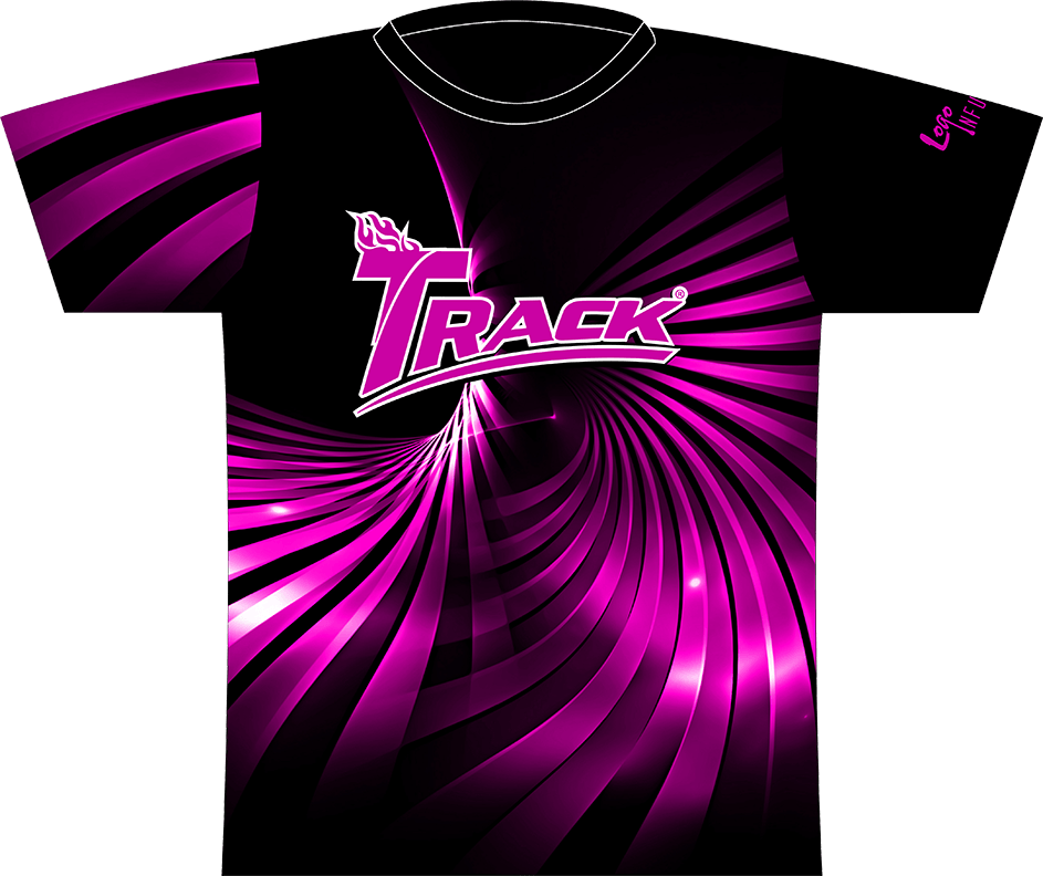 Pink Swirl Logo - Track Pink Swirl Dye Sublimated Jersey - Logo Infusion