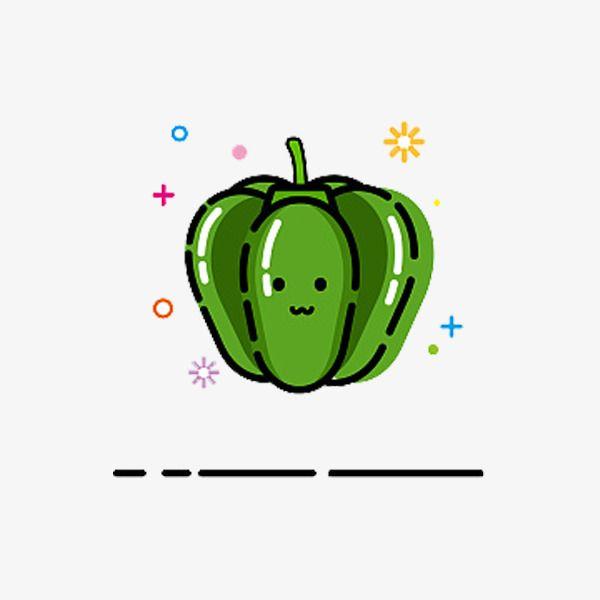 Green Cute Logo - Cute Green Peppers, Cute Clipart, Green, Green Pepper PNG Image