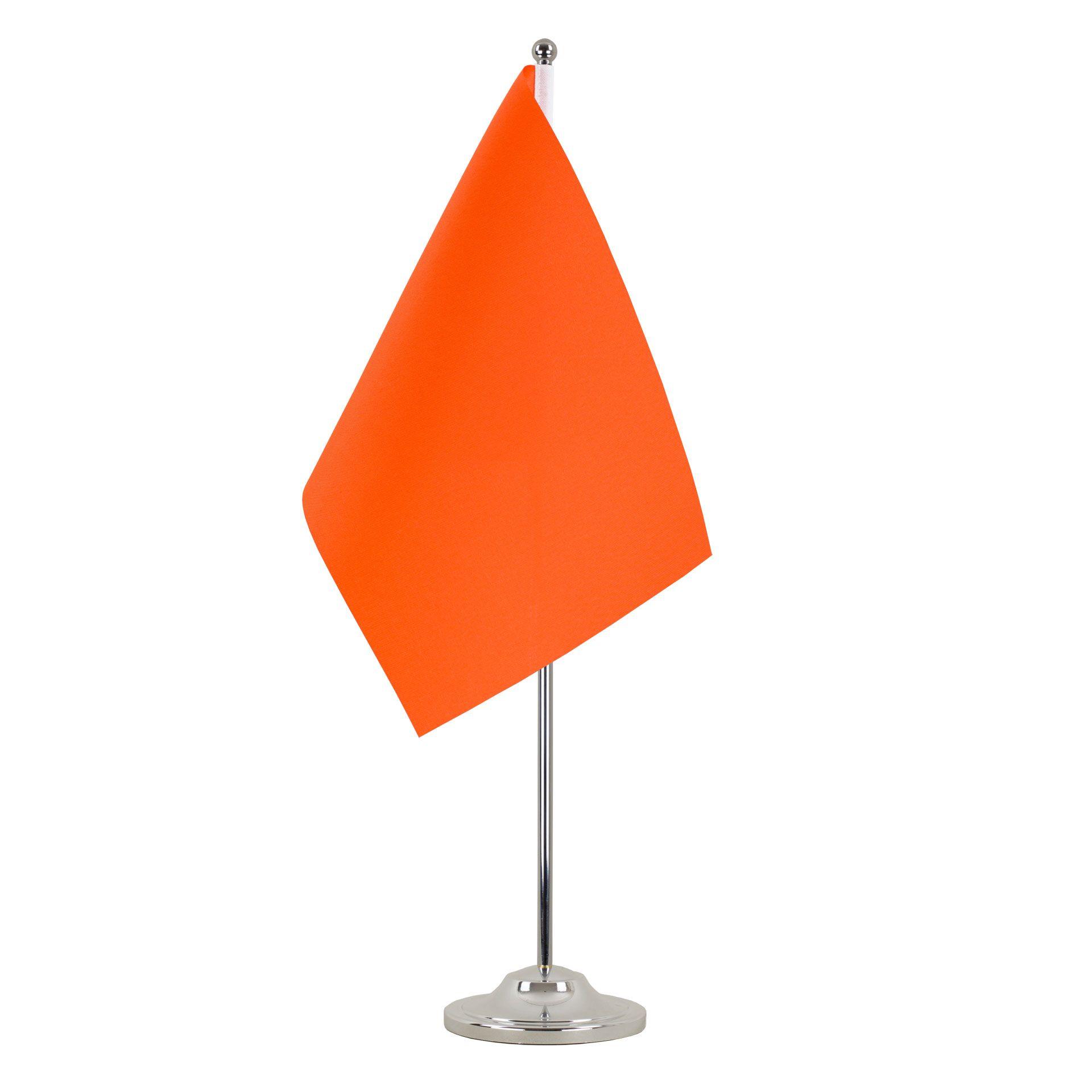 Orange Flag Logo - Satin Table Flag orange - 6x9