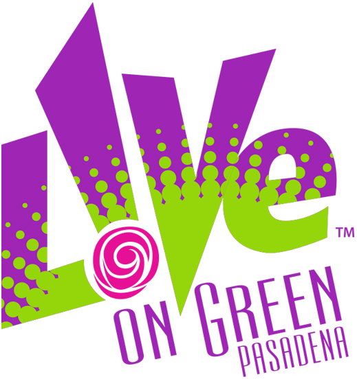 Purple and Green Logo - Live On Green December 30 & 2019 - Pasadena, California