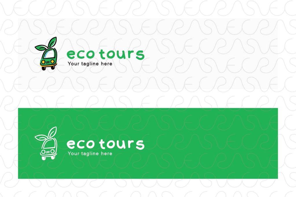 Green Cute Logo - Eco Tours Taxi Cute Stock Logo Template for CNG