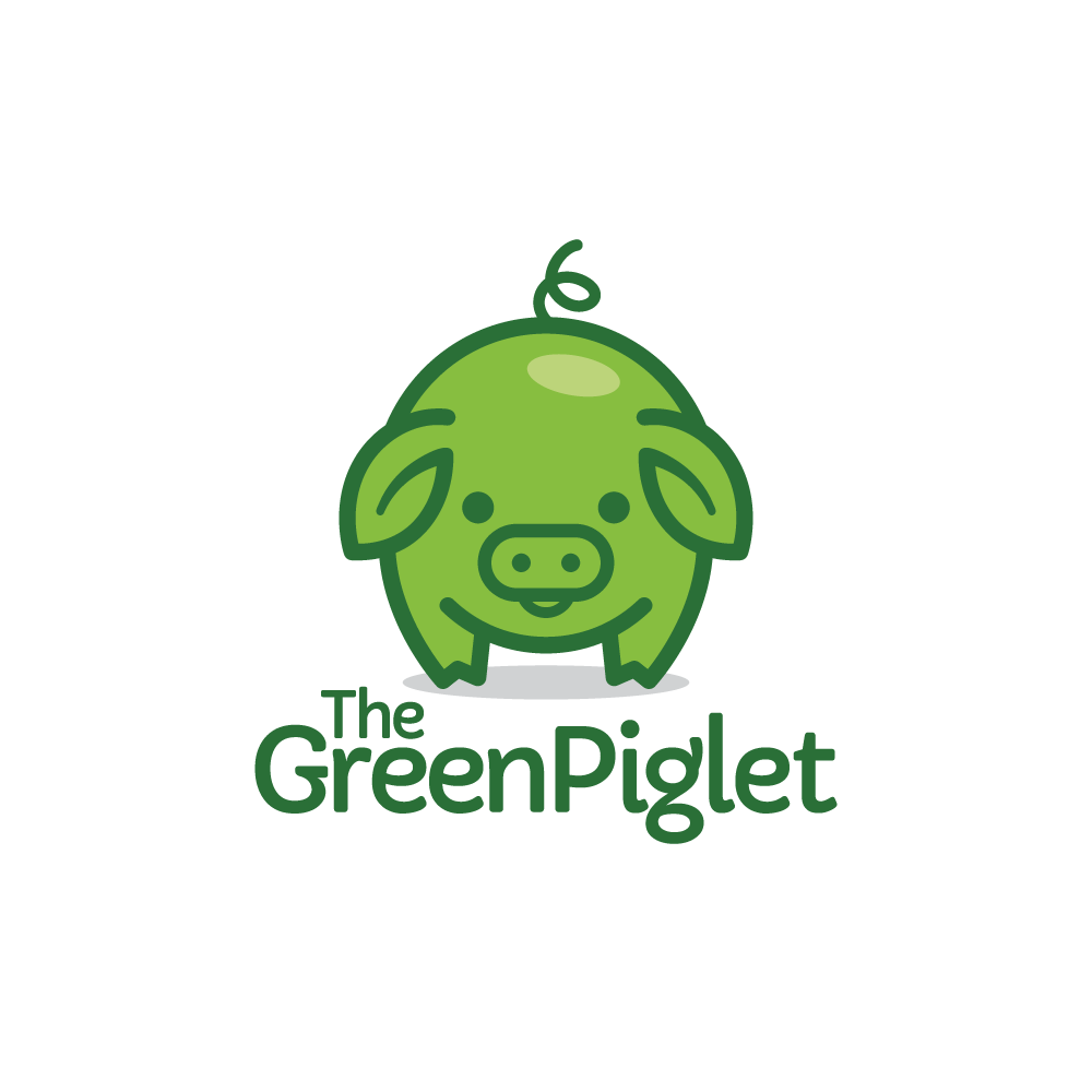 Green Cute Logo - The Green Piglet Logo Design | Logo Cowboy
