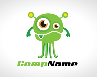 Green Cute Logo - Logopond - Logo, Brand & Identity Inspiration (Cute Monster Logo For ...