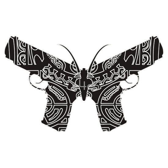 Cool Gun Logo - Farcry 3 Butterfly Gun Logo | Design from around the Interweb ...
