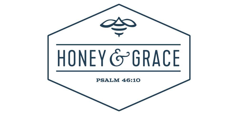 Elongated Hexagon Logo - Honey & Grace Branding