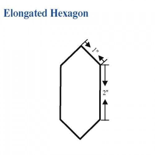 Elongated Hexagon Logo - Elongated Hexagon English Paper Piecing Shapes. Template. English