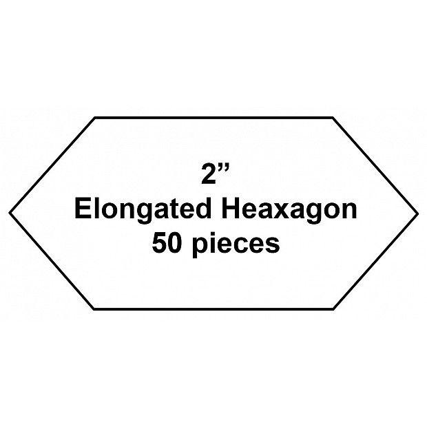 Elongated Hexagon Logo - Paper Pieces elongated Hexagon 2''