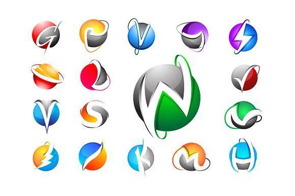 Sphere- Shaped Logo - 17 3D SPHERE LOGO TEMPLATE ~ Logo Templates ~ Creative Market