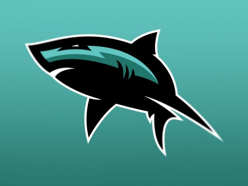 Sharks Sports Logo - Shark sports logo | Sports Logos | Sports logo, Logos, Logo design
