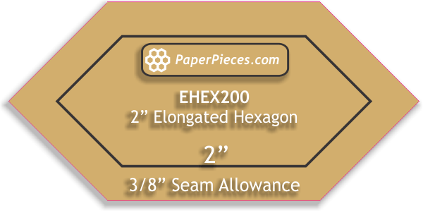 Elongated Hexagon Logo - 2