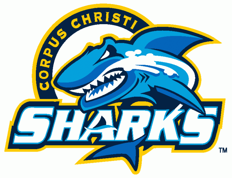 Sharks Sports Logo - Corpus Christi Sharks Primary Logo - Arena Football 2 (AF2) - Chris ...