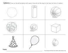 Sphere- Shaped Logo - What is a sphere? Free sphere worksheets for kindergarten