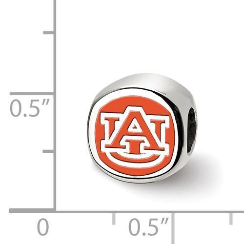 Sphere- Shaped Logo - Sterling Silver LogoArt Auburn University Primary Cushion Shaped