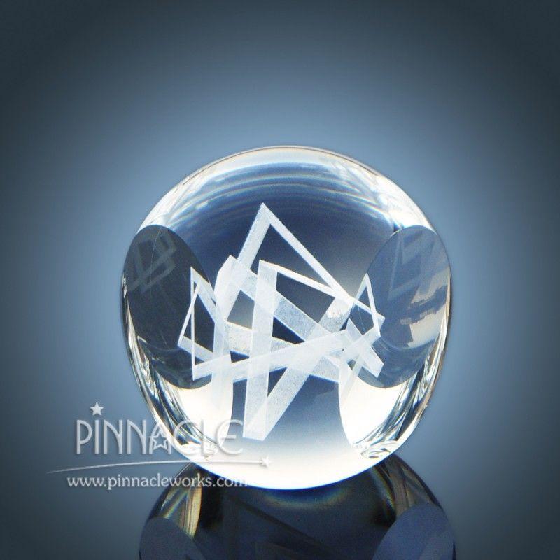 Sphere- Shaped Logo - 3D Laser Crystal: Mystic Ball: 3D Crystal Engraving 3D laser ...