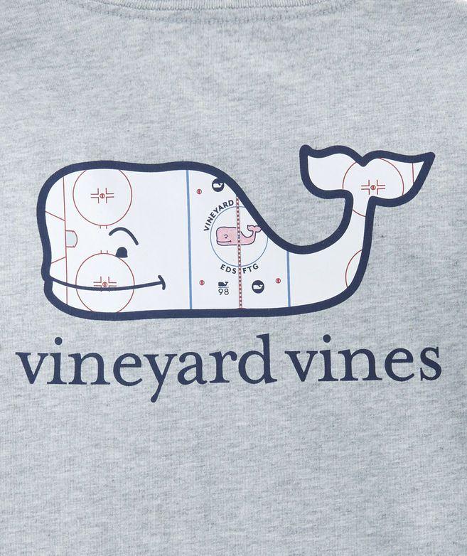 Vineyard Vines Hockey Logo - Shop Boys Long-Sleeve Hockey Rinks Whale Pocket T-Shirt at vineyard ...