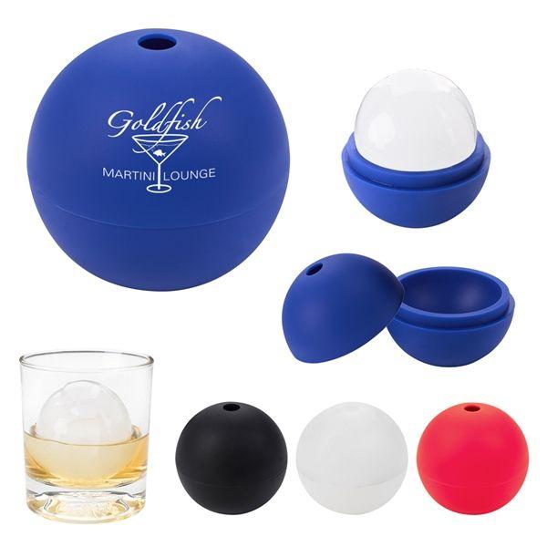 Sphere- Shaped Logo - Silicone Ice Cube Sphere Mold BNoticed | Put a Logo on It | The ...