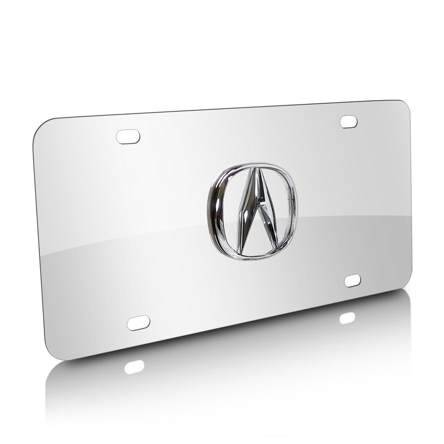 License Logo - Amazon.com: Acura 3D Logo Chrome Stainless Steel License Plate ...