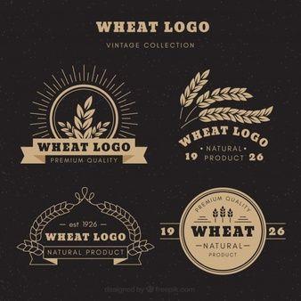 Wheat Black and Gold Logo - Wheat Vectors, Photos and PSD files | Free Download