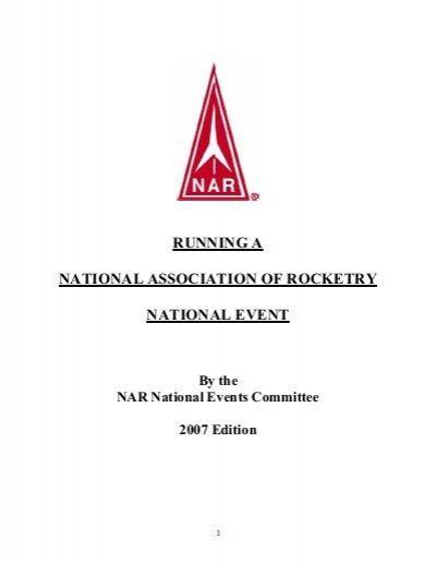 National Association of Rocketry Logo - NAR National Events Handbook - NAR Peak City Section 2