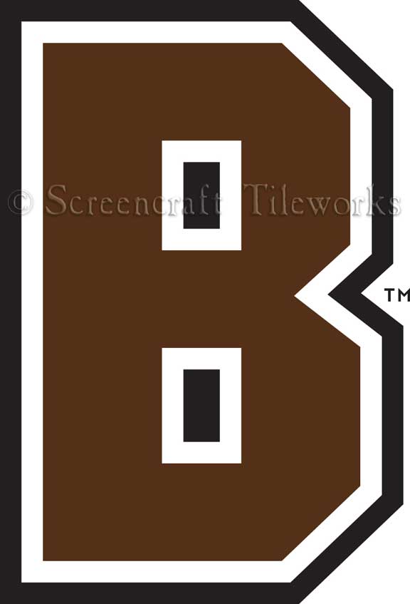 Brown University Logo - Brown University Brown B Logo - ScreenCraftGifts.com