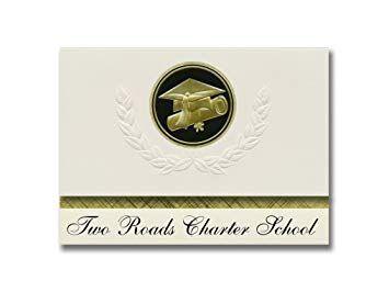 Wheat Black and Gold Logo - Amazon.com : Signature Announcements Two Roads Charter School Wheat