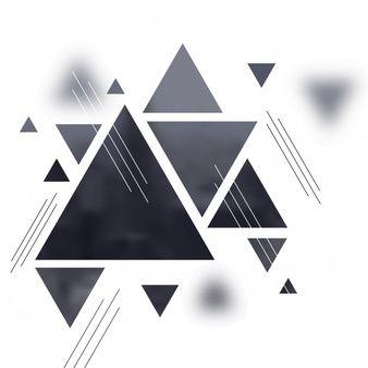Abstract Black and White Logo - Triangle Gray Vectors, Photos and PSD files | Free Download