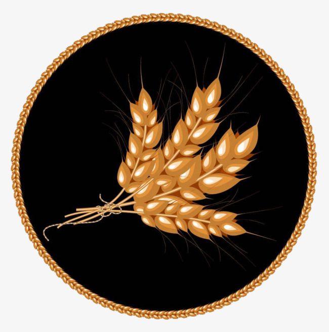 Wheat Black and Gold Logo - Wheat Icon, Wheat Clipart, Wheat, Black PNG Image and Clipart for ...