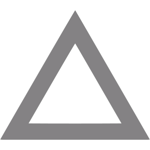 Gray Triangle Logo - Gray triangle outline icon gray shape icons