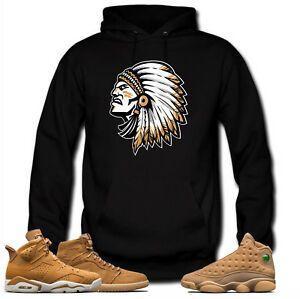 Wheat Black and Gold Logo - Hoodie to match Jordan Golden Harvest OG Wheat Gold 6 1 13.Chief