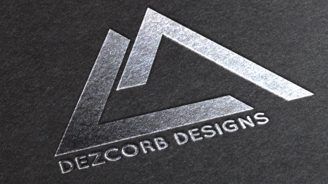 Gray Triangle Logo - How to create Logo in Photoshop cs6| Logo maker tutorial - YouTube