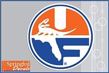 UF Gator Logo - Florida Gators PELL SHIELD LOGO 8 Vinyl Decal UF Car