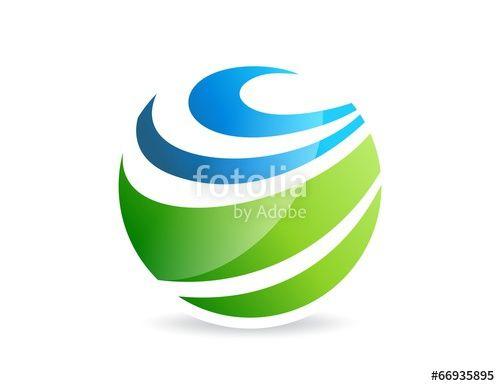 Globe Business Logo - globe finance success, abstract logo business, global work people