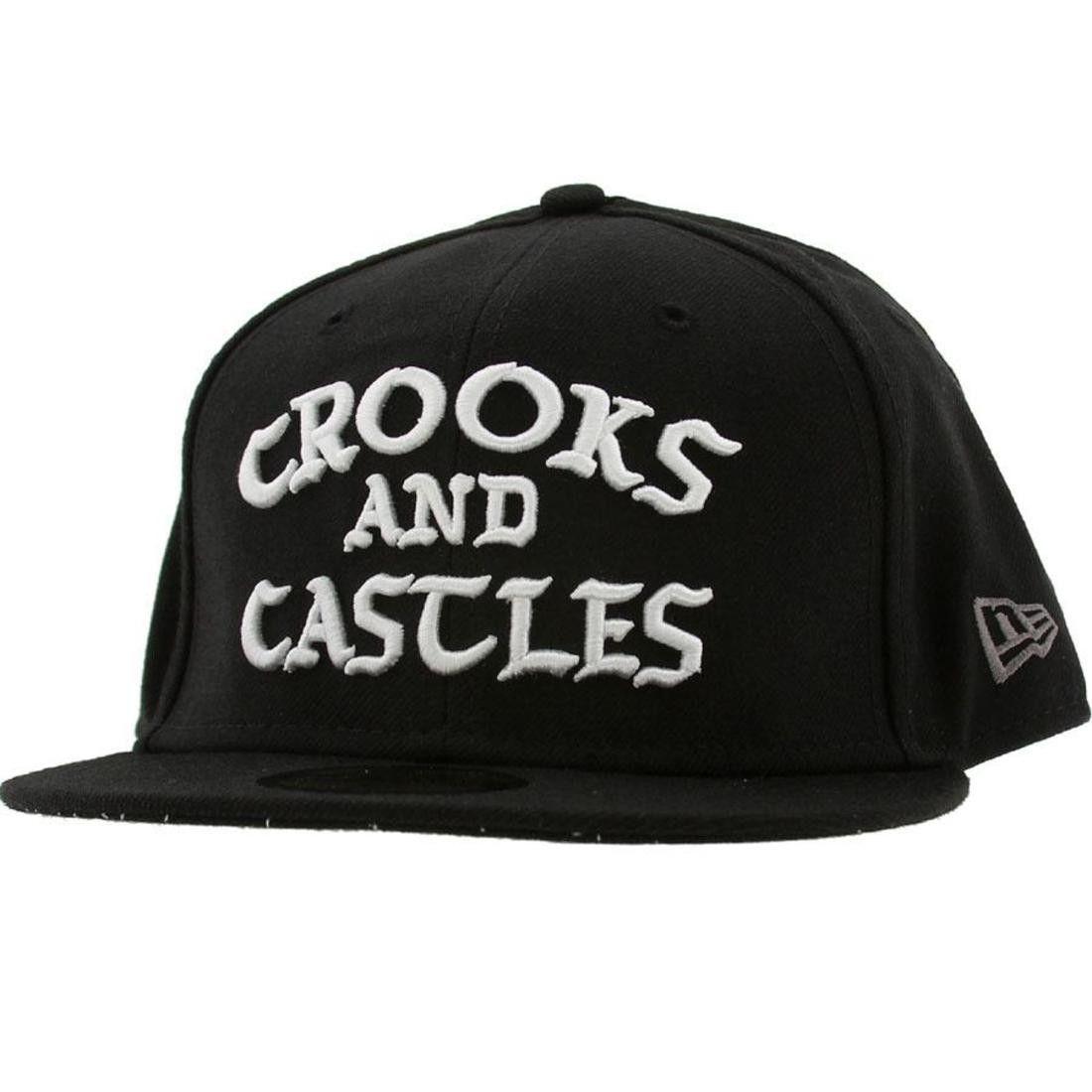 New Crooks and Castles Logo - Crooks and Castles Logo New Era Fitted Cap (black)