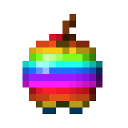 RAINBOW Minecraft Logo - Your apples are cool and stuff but this rainbow kicks ass