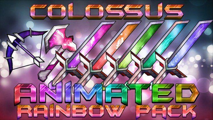 RAINBOW Minecraft Logo - Colossus Animated Resource Pack 1.12.2 1.11.2