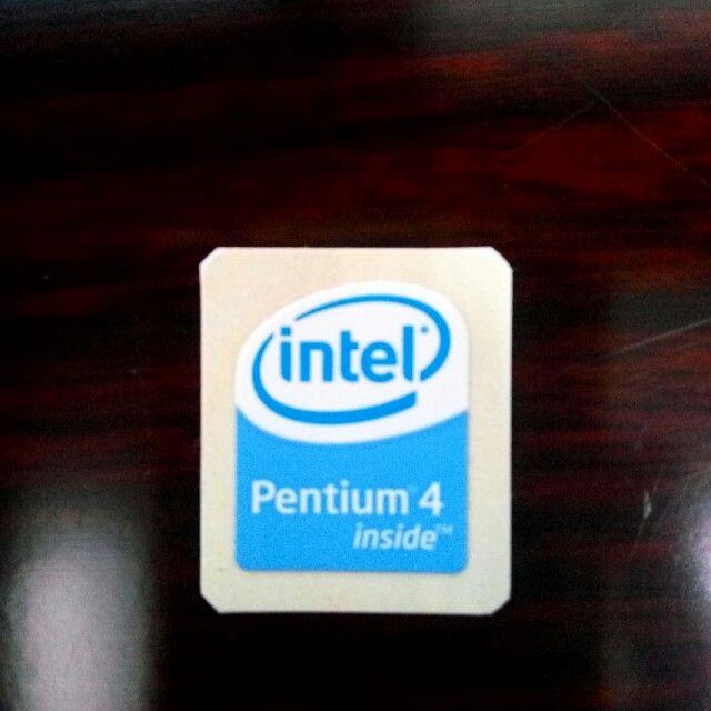 Intel Inside Pentium 4 Logo - Free Postage] Intel Pentium 4 Logo Sticker , Electronics, Computer ...