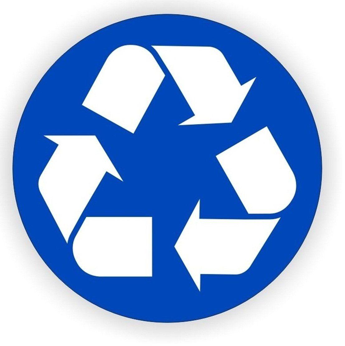 Blue Recycling Logo - Amazon.com: 1-Pc Great Popular Recycle Logo Vinyl Stickers Helmet ...