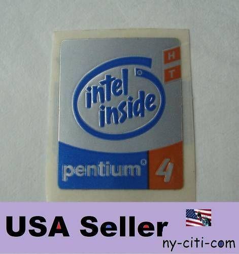 Intel Inside Pentium 4 Logo - Intel Inside Pentium 4 HT Sticker Badge Logo Label A22