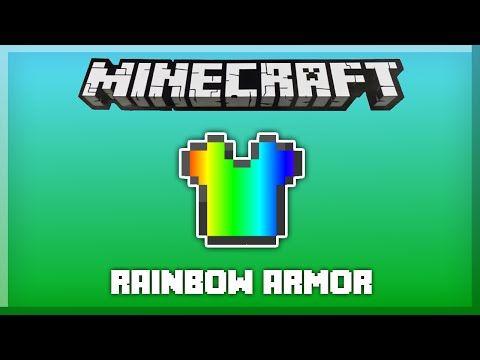 RAINBOW Minecraft Logo - Rainbow Armor in One Command [Minecraft 1.8] Minecraft Project
