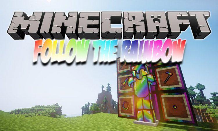 RAINBOW Minecraft Logo - Follow The Rainbow Mod 1.12.2 (Rainbow equipment?? in Minecraft ...