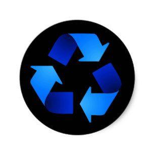 Blue Recycling Logo - Blue Recycling Symbol Gifts & Gift Ideas | Zazzle UK