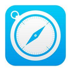 Safari iPhone App Logo - Best iOS 7 App Icon Design image. App Icon Design, Ios 7
