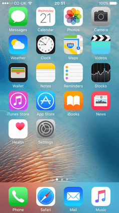 iPhone Date Apps Logo - iOS 9