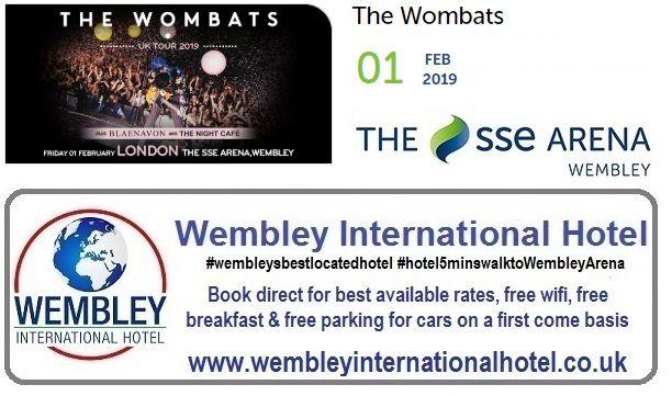 Wombats Sports Logo - The Wombats at The SSE Arena, Wembley Feb 2019 tickets and ...