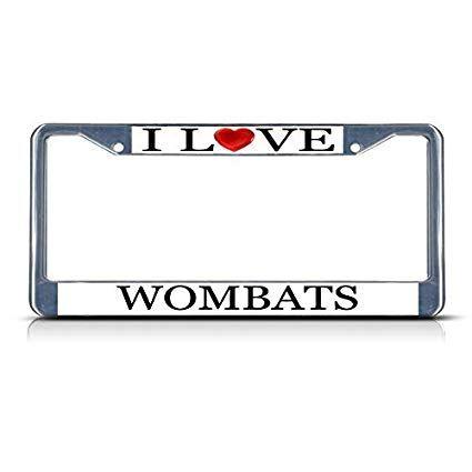 Wombats Sports Logo - Amazon.com: Guang tradingI Love Heart Wombats Chrome License Plate ...