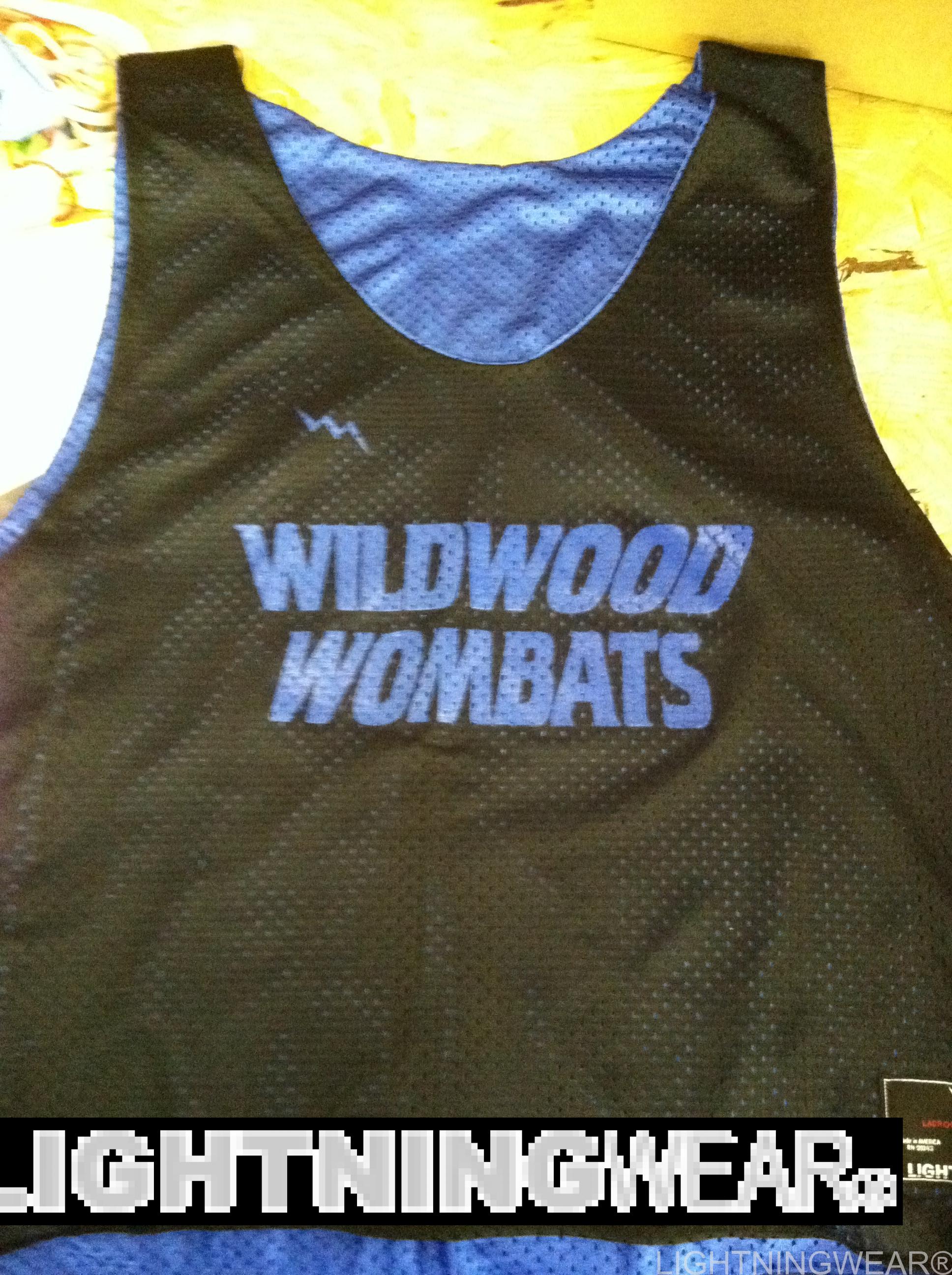 Wombats Sports Logo - Wildwood Wombats Pinnies & Custom Swim Team Pinnies